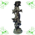 bronze girl sculpture castingYL-K047
